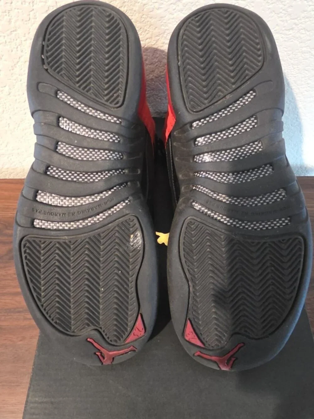 Nike Air Jordan 12 Retro GS Reverse Flu Game Varsity Red Black 153265-602...